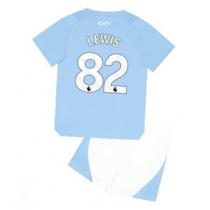 Manchester City Rico Lewis #82 Domaci Dres za Dječji 2023-24 Kratak Rukavima (+ kratke hlače)